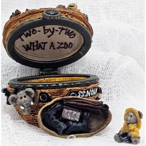 Boyds Bearstone Noah's Ark Drip McNibble 392111 2001 Miniature All Inclusions